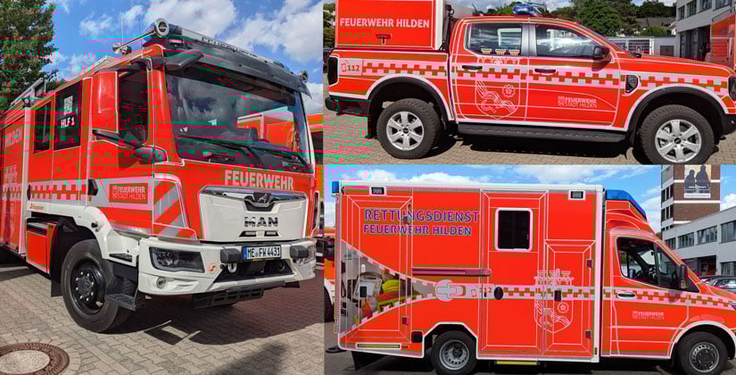 Chic, modern, ab sofort startklar: Die neuen Fahrzeuge der Feuerwehr