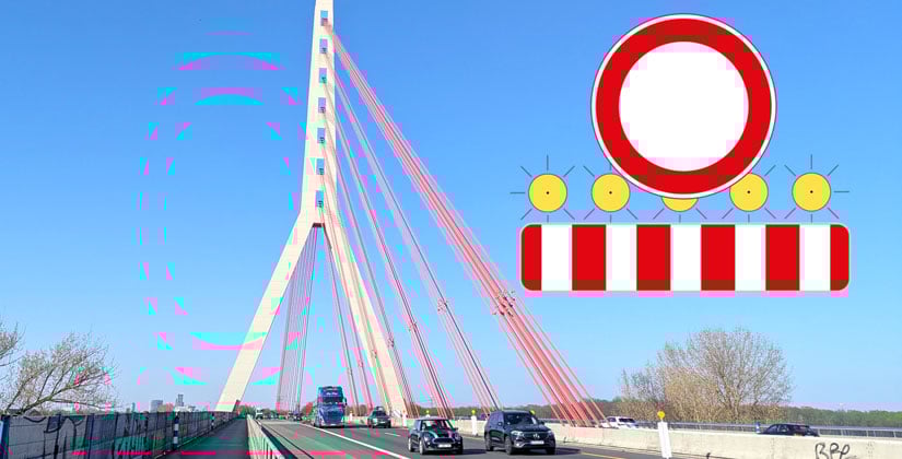 Fleher Brücke wird gesperrt: Autofahrer brauchen „Nerven wie Drahtseile“