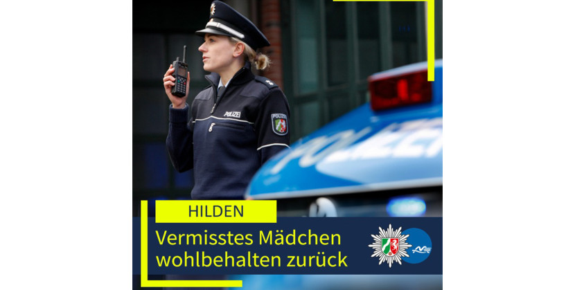 Vermisste 11-Jährige wohlbehalten zurückgekehrt