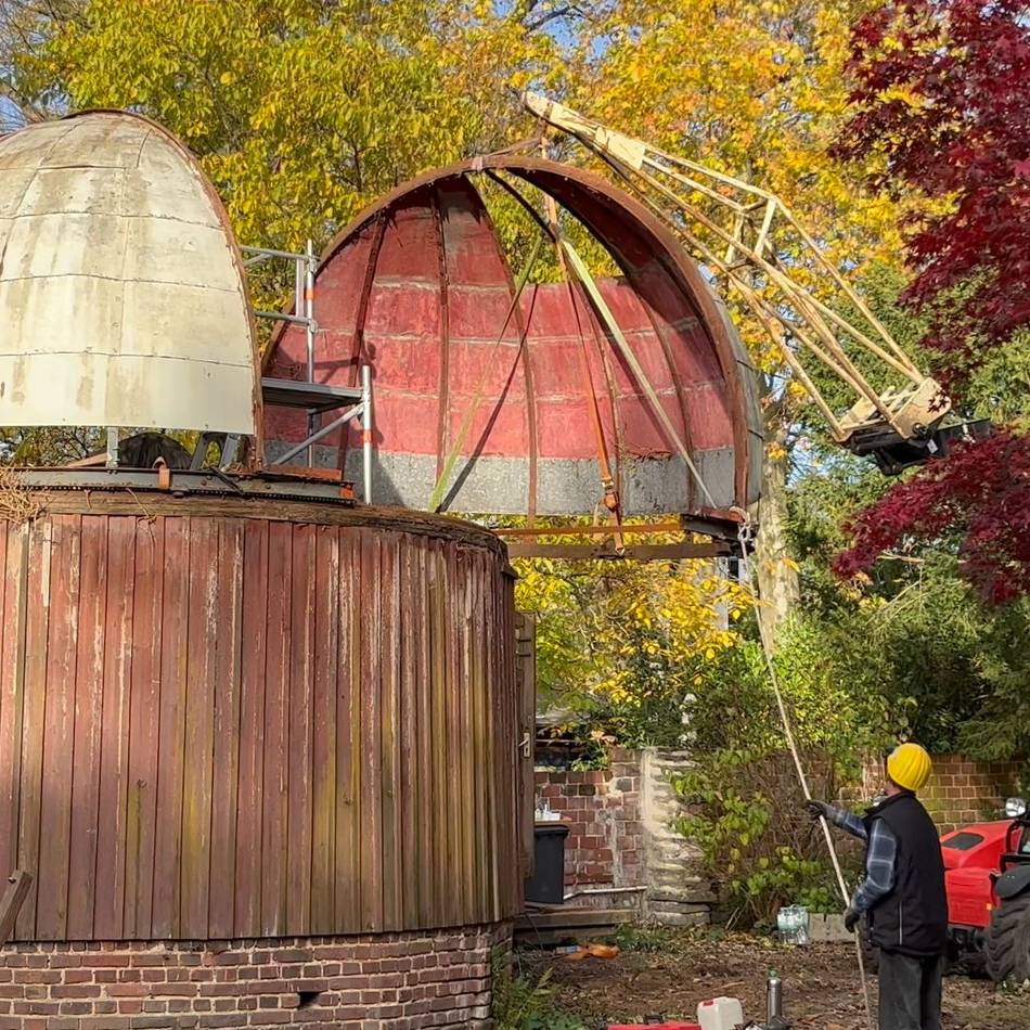 Hildener Sternwarte wird im Freilichtmuseum Kommern restauriert: Hier schaute schon Urgroßvater durchs Teleskop