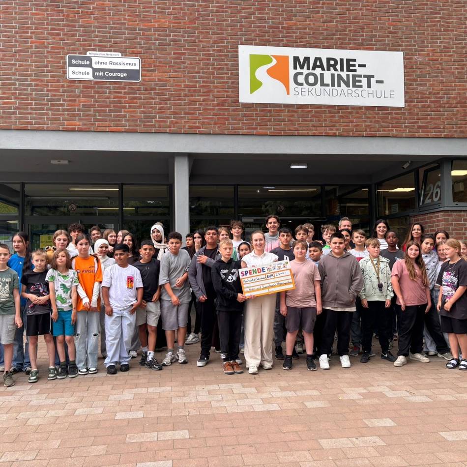 Sozialer Tag an der Marie-Colinet-Sekundarschule Hilden: Schüler erarbeiten 2245 Euro für Kinderhospiz