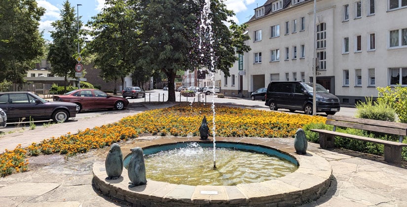 Warum der Pinguin-Brunnen leider nicht gestrichen werden kann