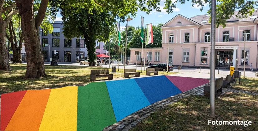 Hildener Grüne äußern sich zur Kritik am „Regenbogen-Zebrastreifen“