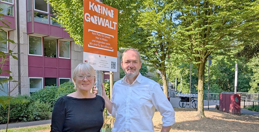 Stilles Zeichen, klare Botschaft: Hilden sagt Nein zu Gewalt