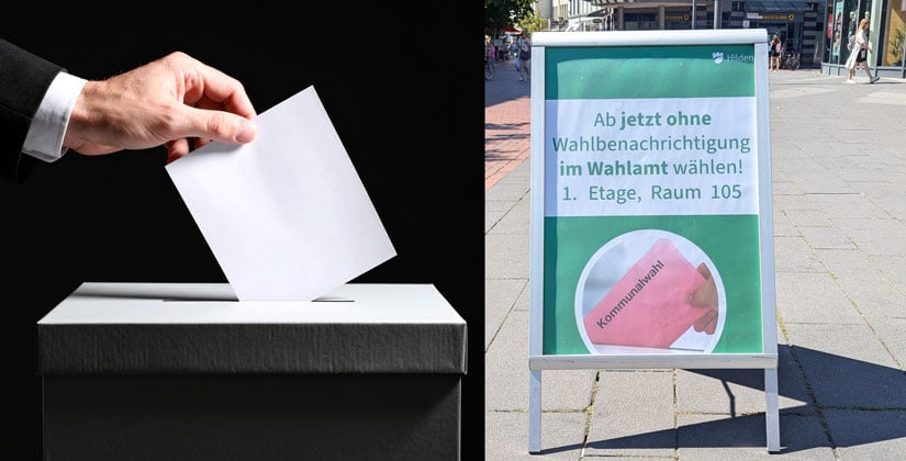 Kommunalwahl 2025: Im Wahlamt kann man auch jetzt schon wählen