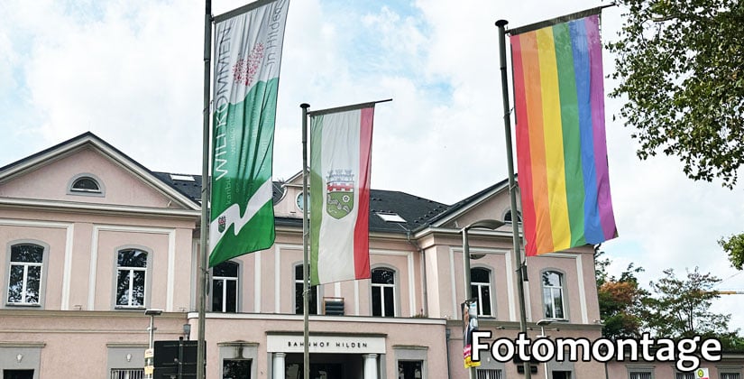 Grüne beharren auf Regenbogenzebrastreifen am Bahnhof