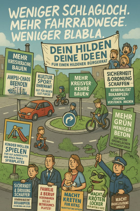 Von Verkehr über Grünflächen bis Kitas – die Plakate zeigen, wie vielfältig die Wünsche der Bürger sind