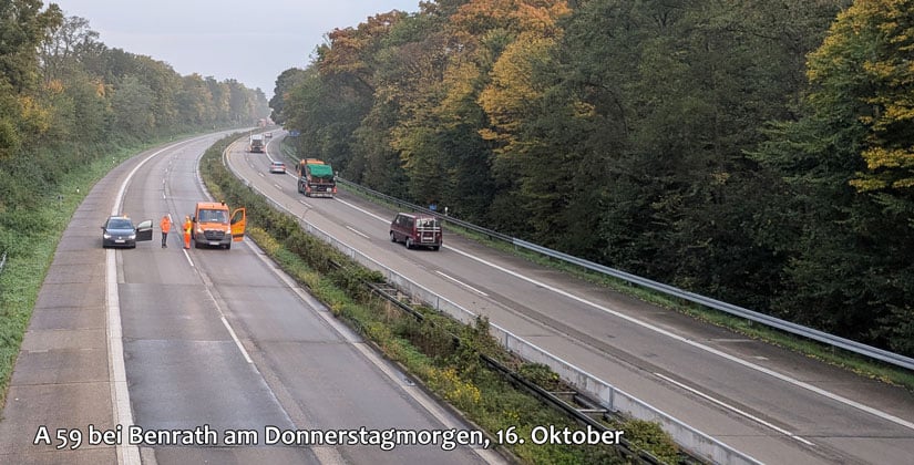 A59 gesperrt: Wo kann ich jetzt lang fahren?