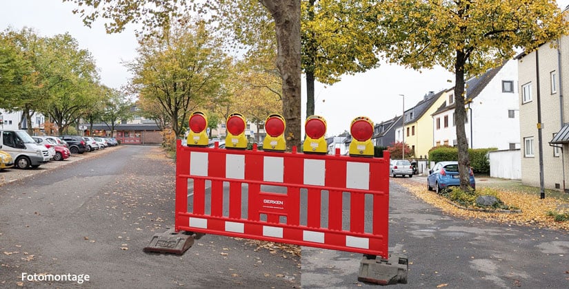 Regulierungsbauarbeiten: Parkplatz gesperrt, Halteverbote auf mehreren Straßen