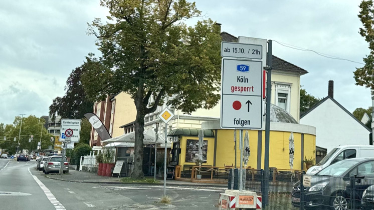 A59: Vollsperrung zwischen Düsseldorf-Süd und Monheim startet am 15. Oktober
